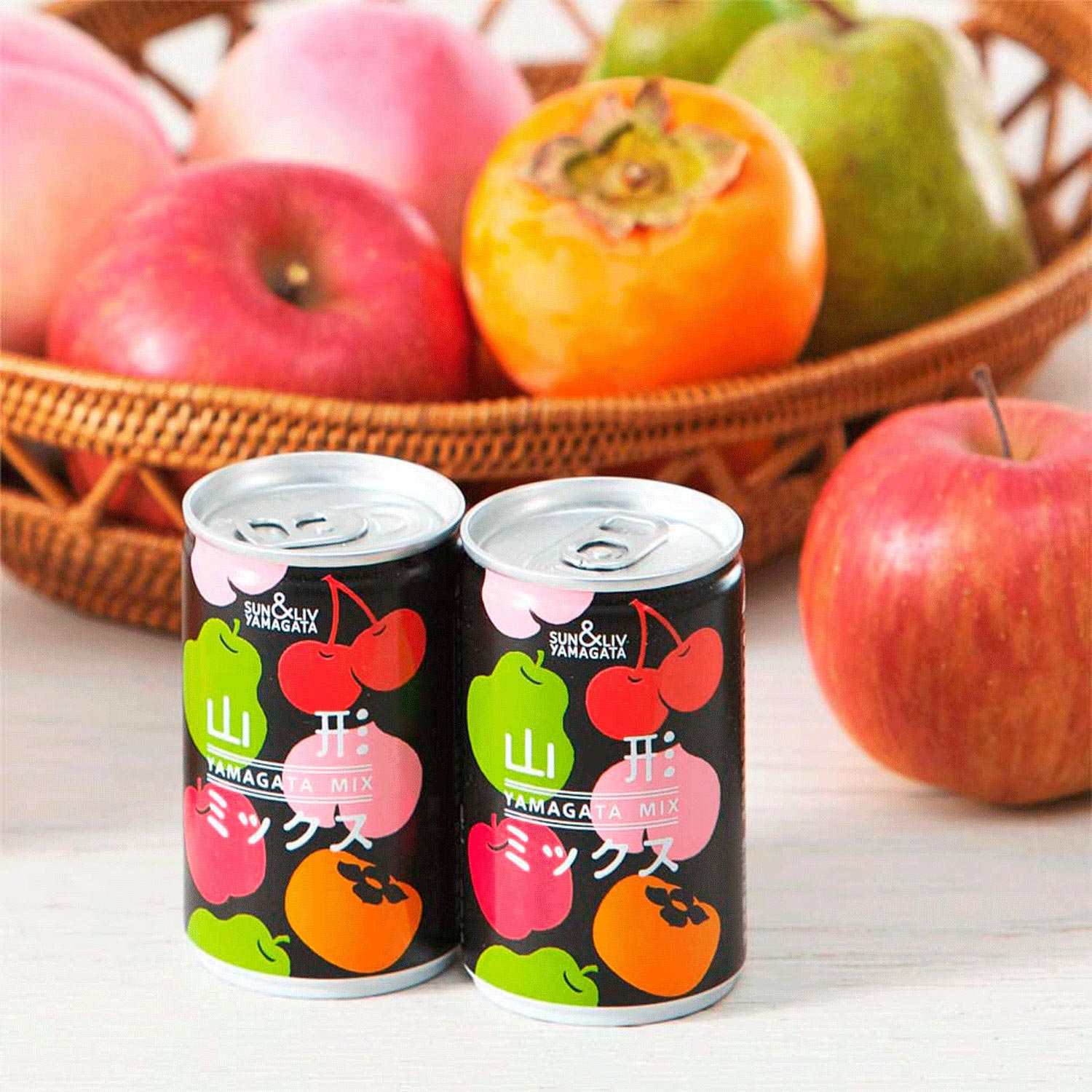 サン＆リブ】山形ミックス｜5つの果物ミックスジュース