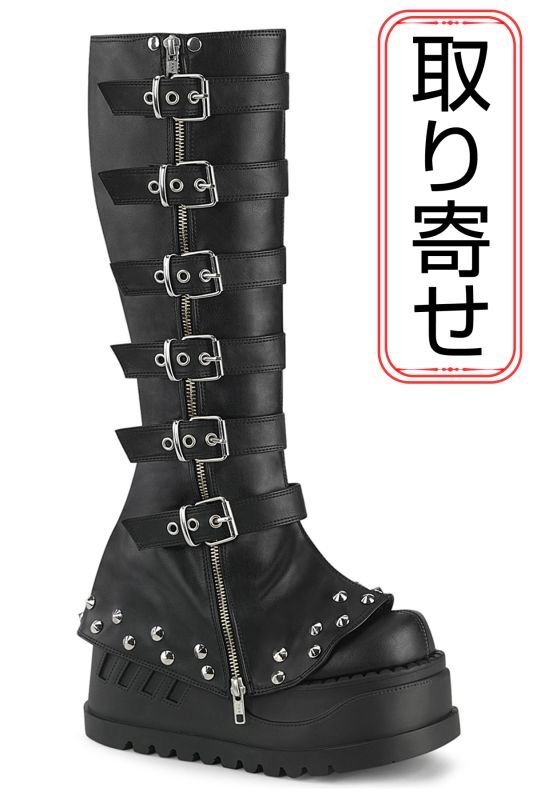 取り寄せ]STOMP-223 / 厚底ブーツ【DEMONIA】 | Spider Rock Web