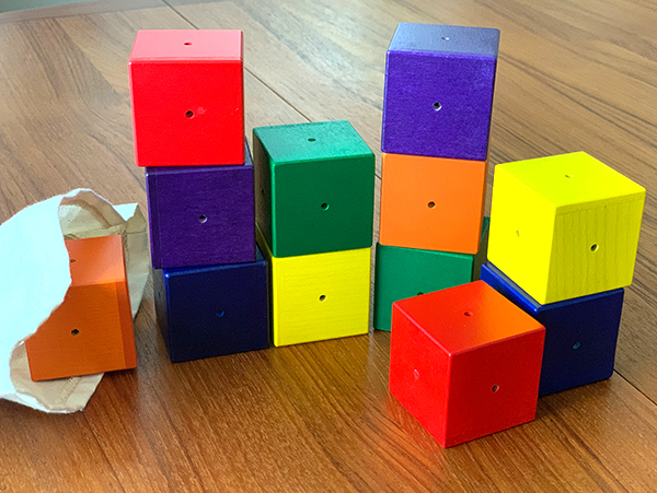 木のおもちゃ カルテット / ベビーキューブ｜ジーナ社 正規品 木の