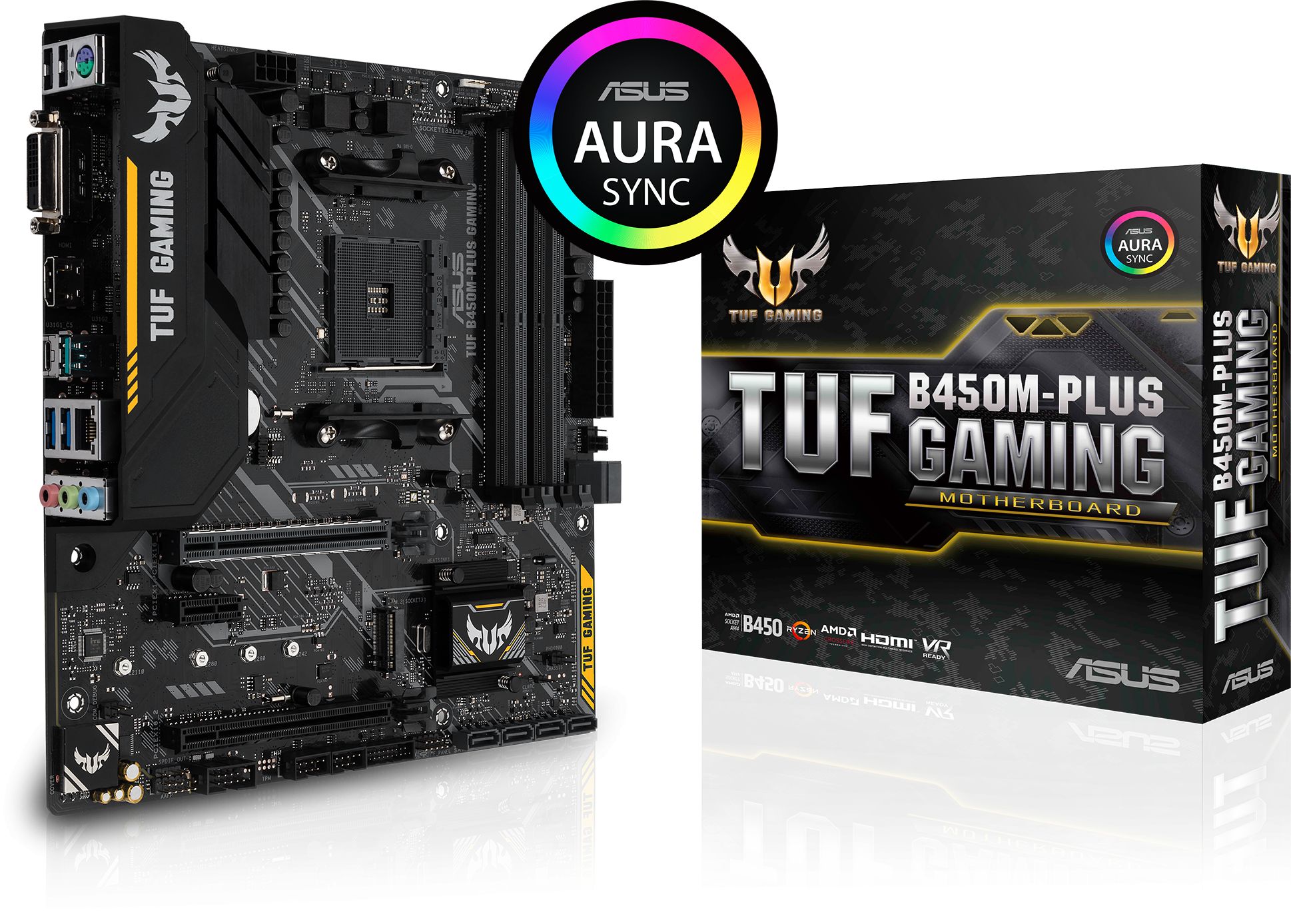 TUF B450M-PLUS Gaming AM4 Micro-ATX Motherboard