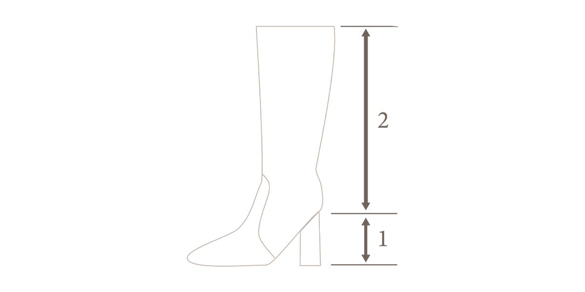 クン ラパンストレートロングブーツ カラー:ブラック、ライトロゼベージュ