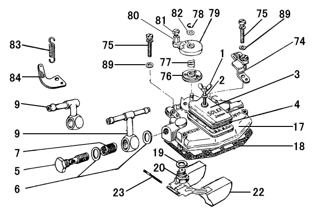 MIKUNI SOLEX 3型 分解図＆部品番号一覧 SOLEX