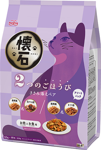 キャットフード「懐石 2つのごほうび ささみ添えペア」｜国産フードは