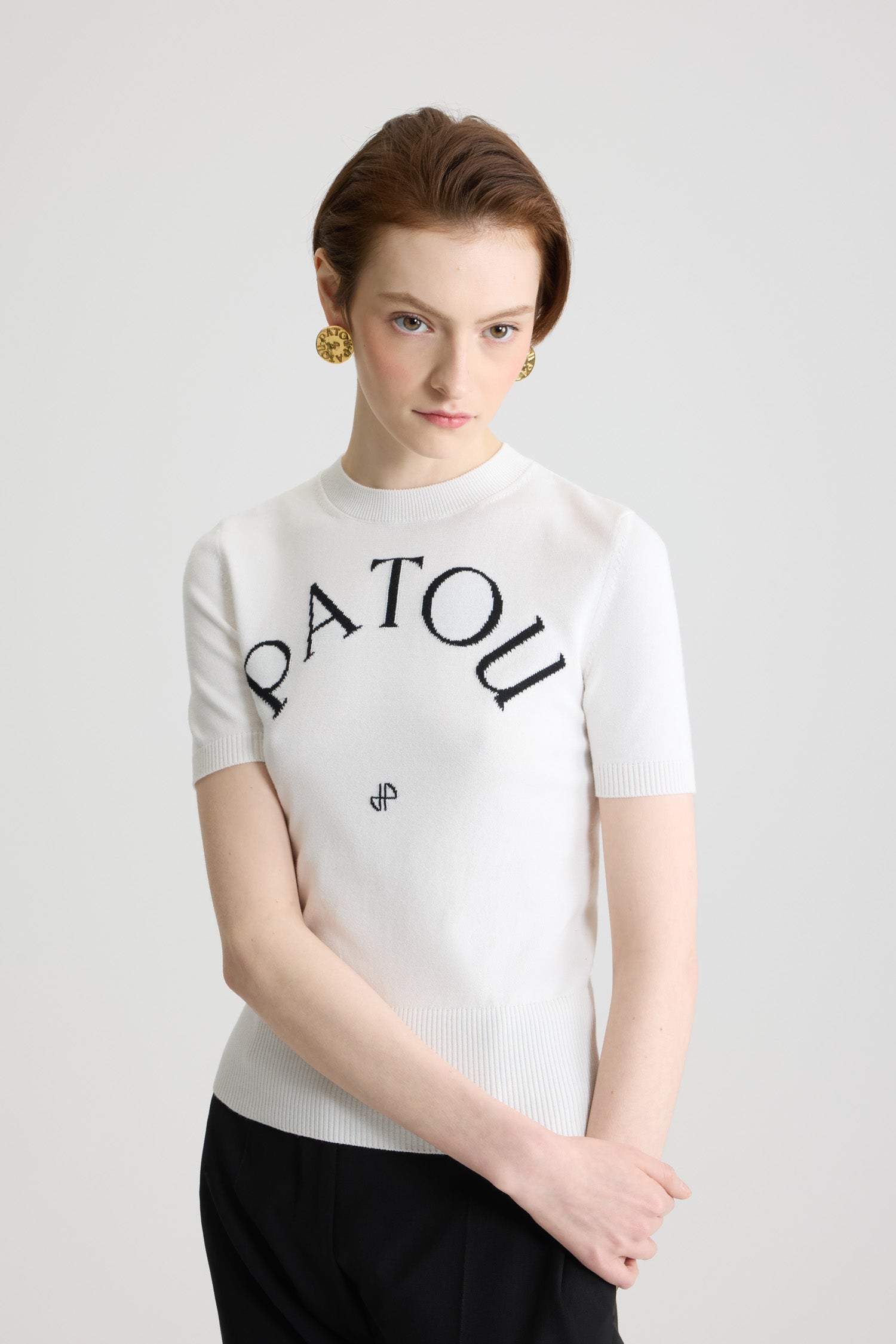 Patou | エコフレンドリーコットンブレンド パトゥ ジャカードニット