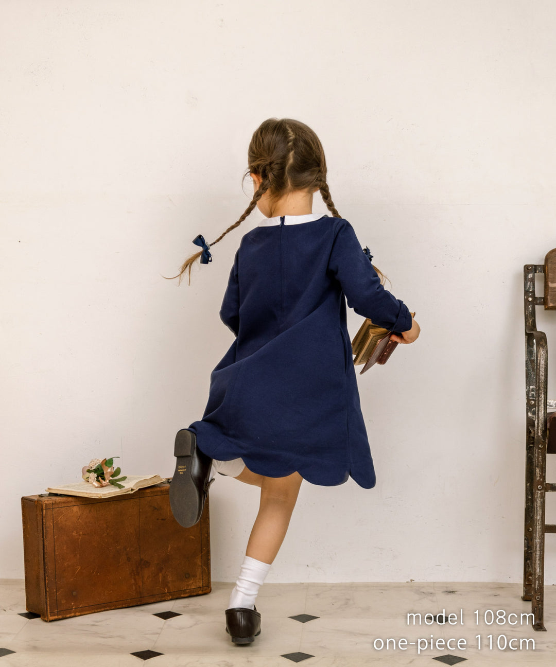 おすましスカラップワンピース(長袖) 発表会 フォーマル キッズ 子供