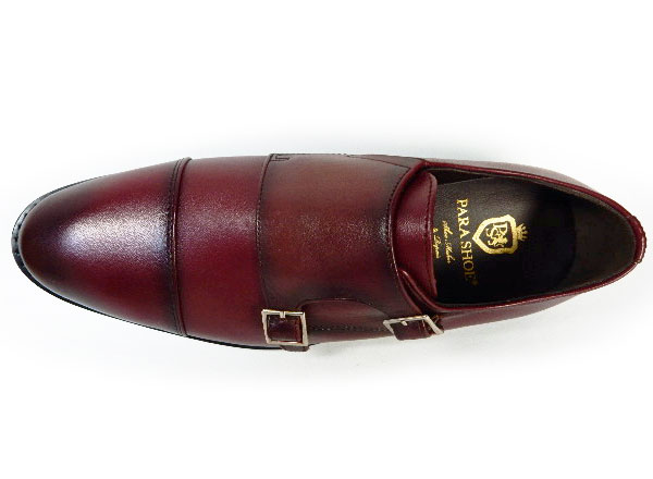 特価 新品 綺麗なワインレッド ダブルモンク スペイン Cordwainer