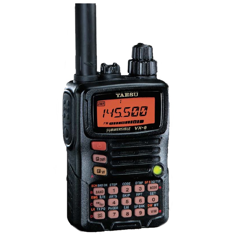 Yaesu VX-6E HT VHF-UHF waterproof handheld submersible VX6E