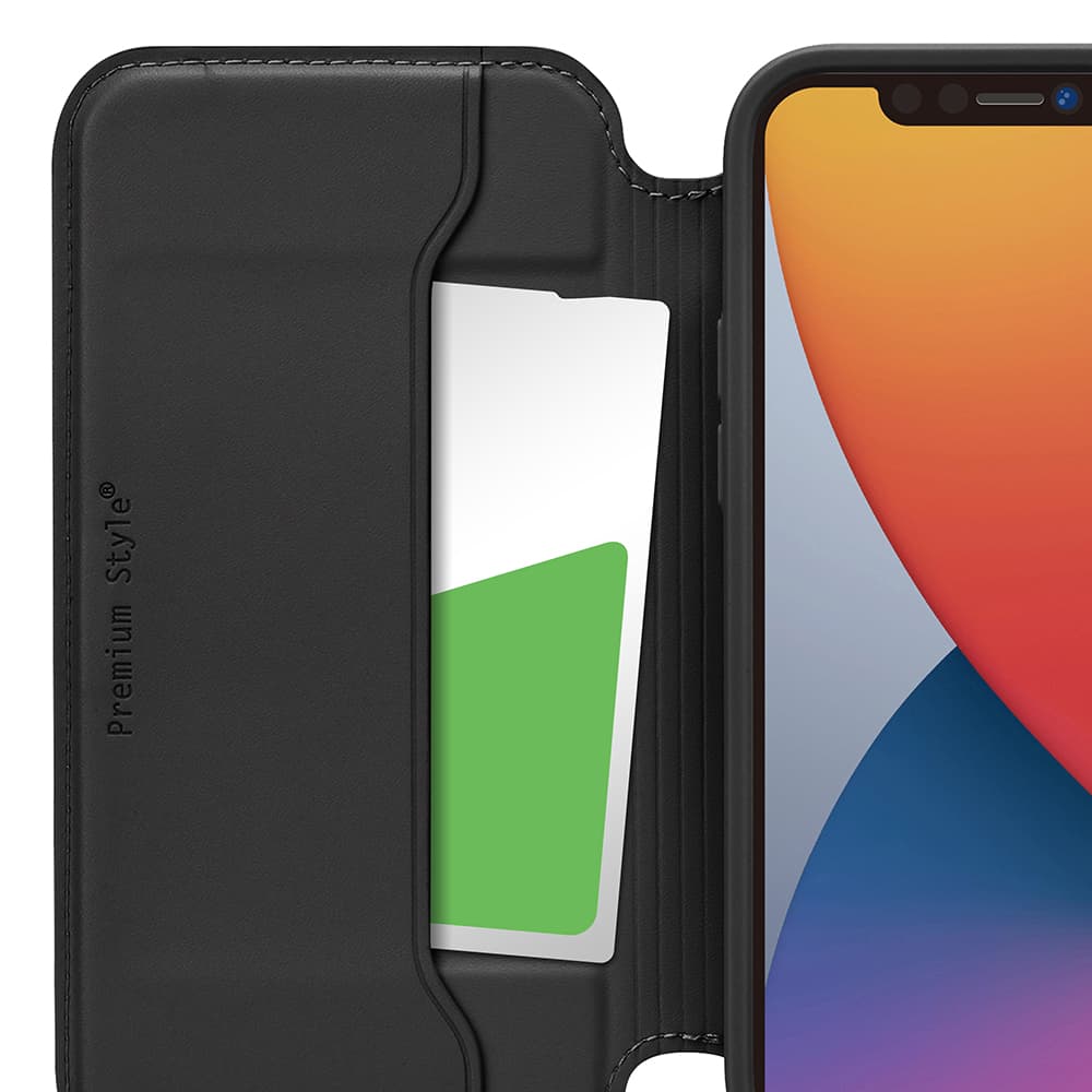 iPhone 12 mini用 ガラスフリップケース ブラック｜株式会社PGA