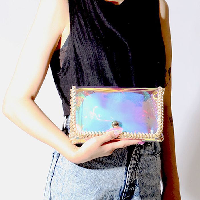 オーロラクリアショルダー＆クラッチバッグ クラッチバッグ/ショルダー