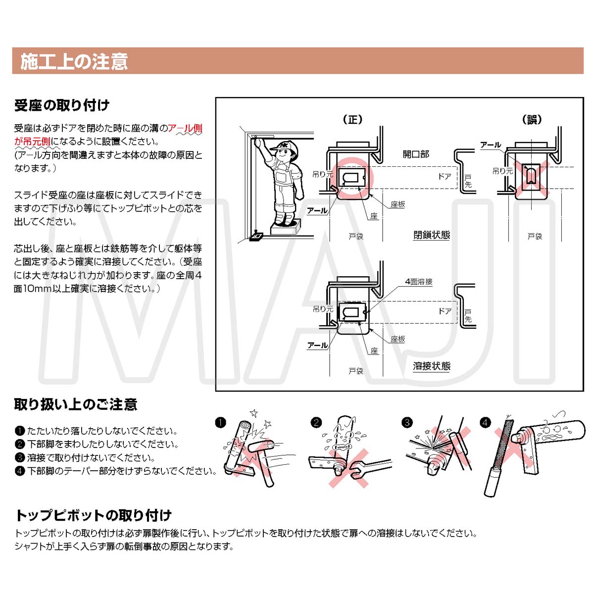 日東工器（デンセイ） オートヒンジ中心吊型 AFDシリーズ AFD-30-X型