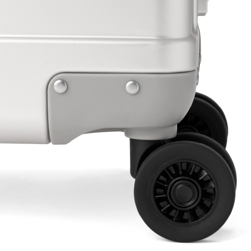 1-3泊] 無印 アルミハードキャリーケース 34L アルミニウム 4輪 MUJI