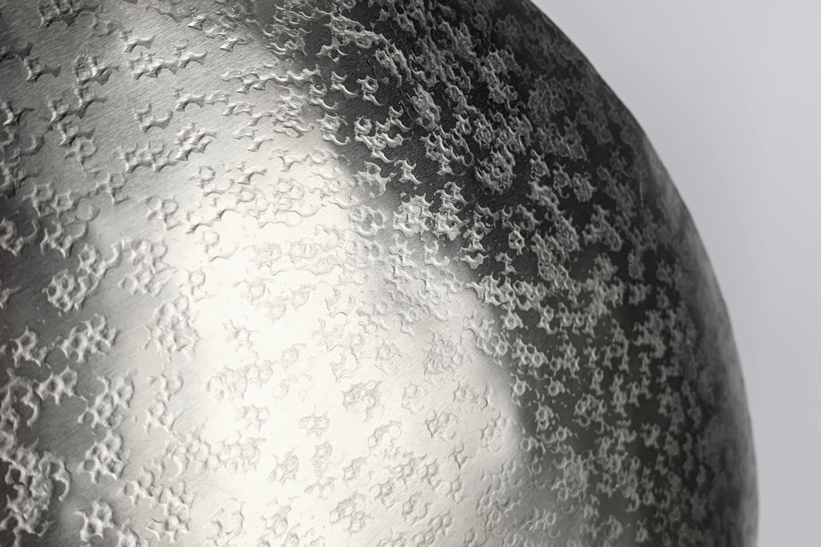 鎚目模様のシェードランプ E26 お皿型 アルミ | LT-PD010-11-G148