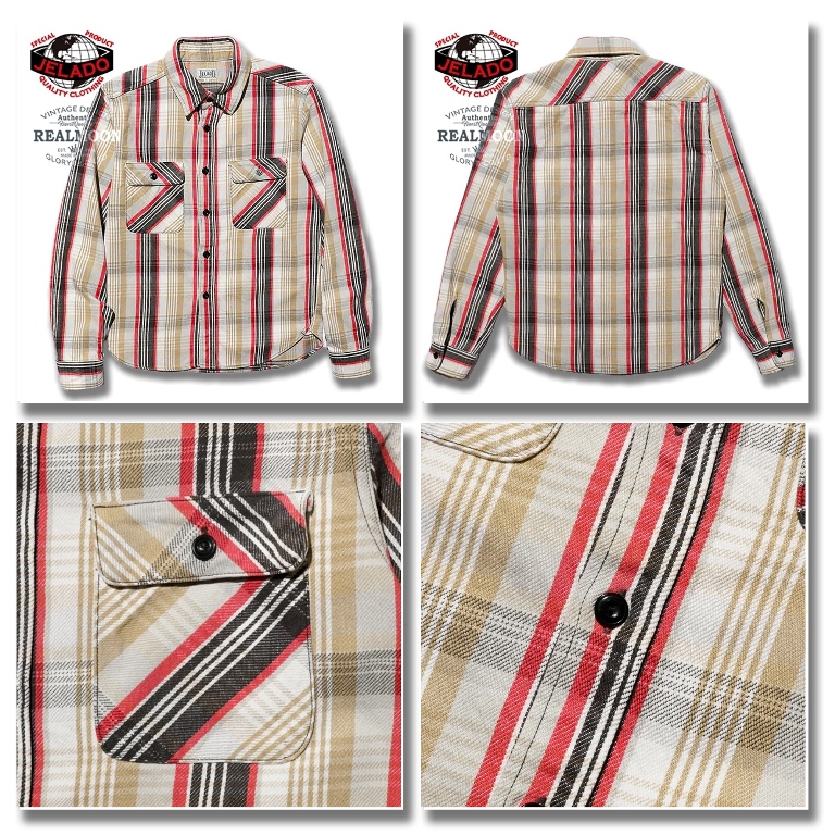 JELADO ネルシャツ No.JP02125 