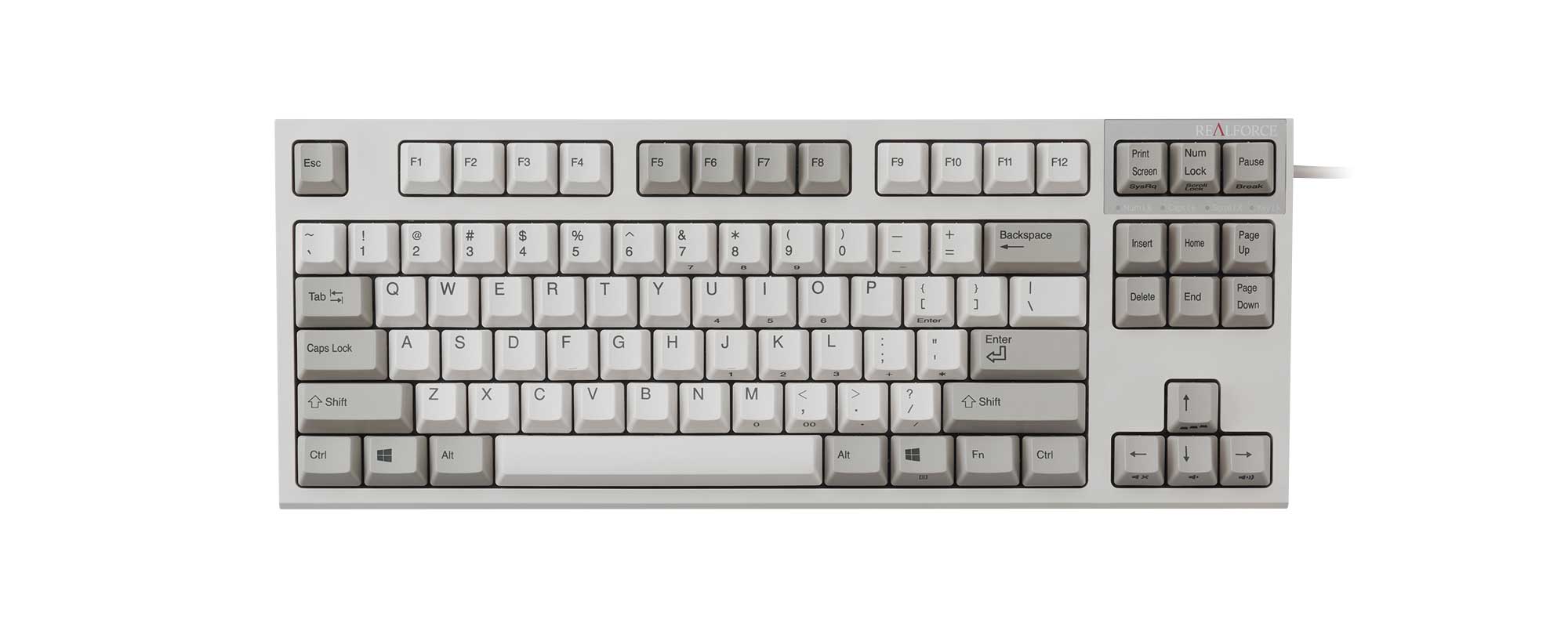 製品 : REALFORCE TKL A / R2TLA-USV-IV | REALFORCE | 日本製