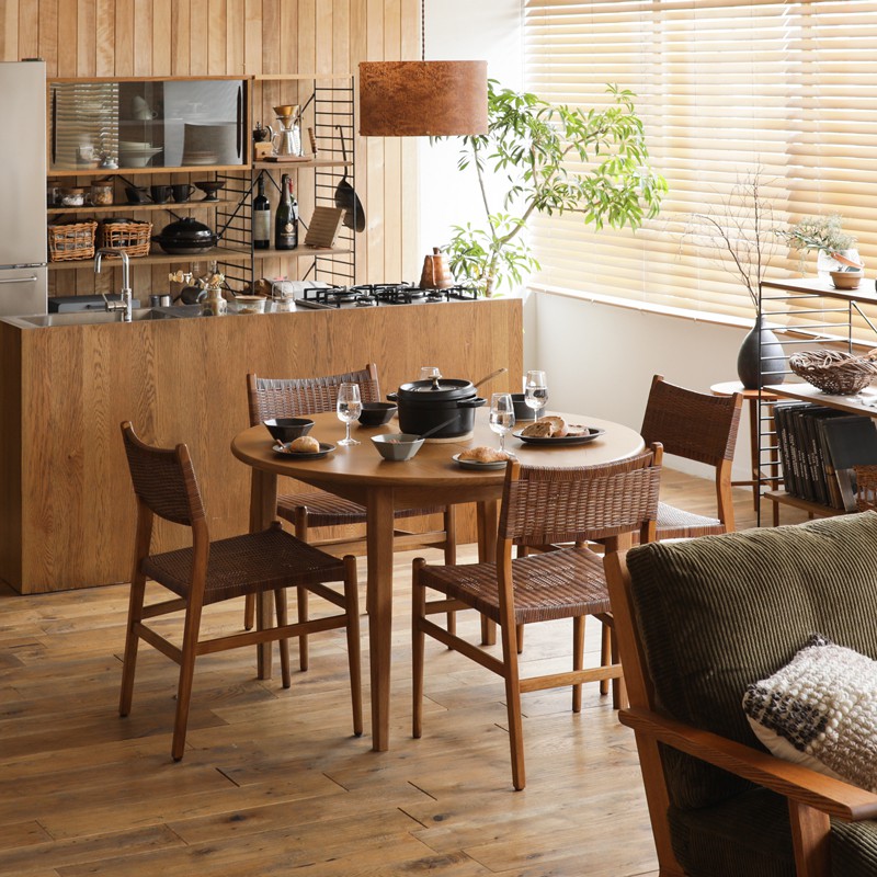 伸長式ダイニングテーブル folk／BR ｜家具・インテリア通販 Re:CENO