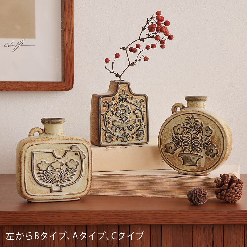 フラワーベース かしわ窯 grip ｜家具・インテリア通販 Re:CENO(リセノ)