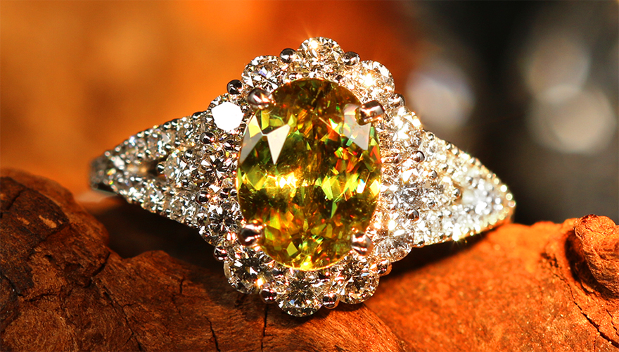 第358回抽選販売＞スフェーン 1.7ct ダイヤモンド 約1ct プラチナ