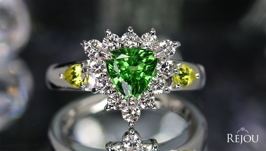 第472回抽選販売＞グリーンガーネット（ツァボライト） 1.3ct イエロー