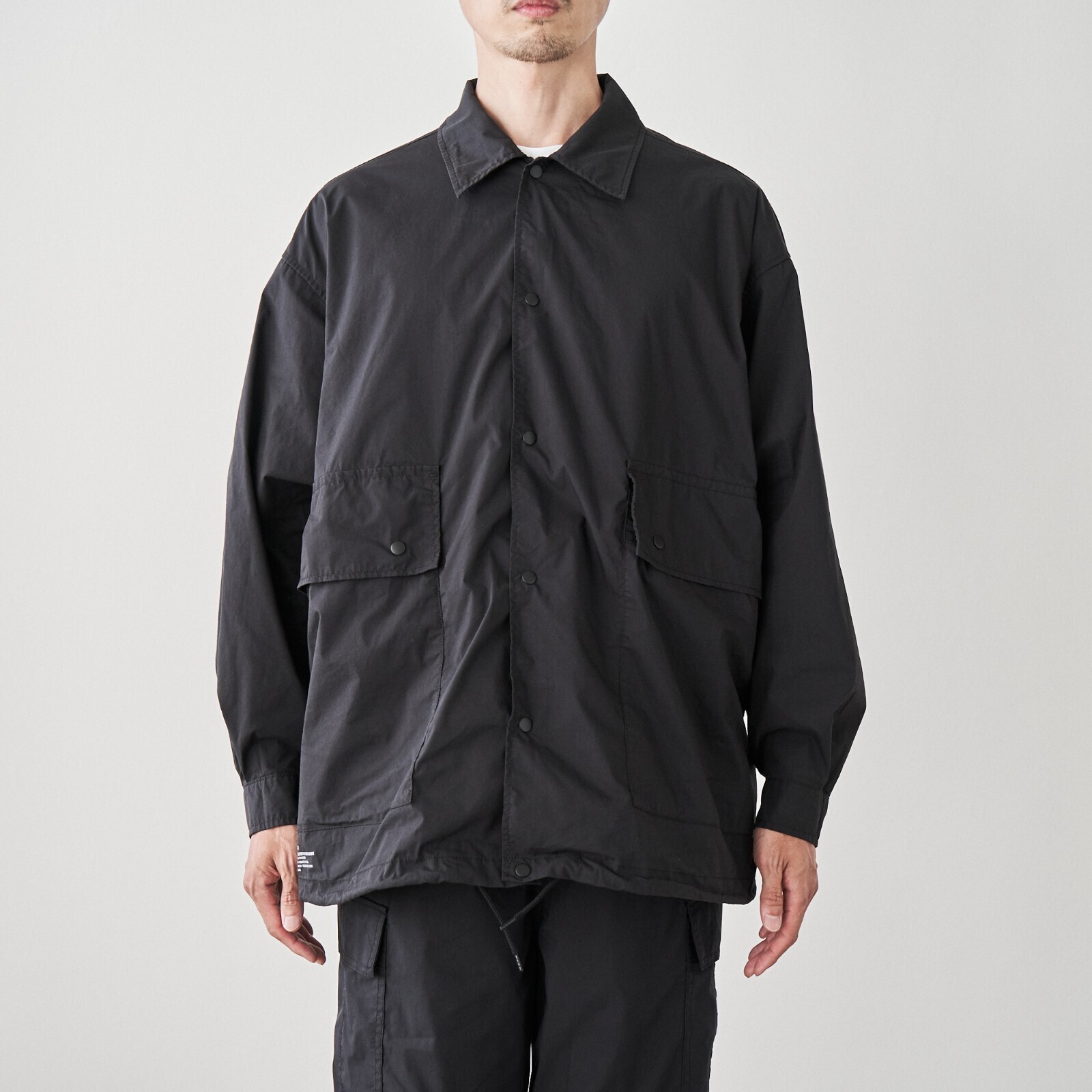 サイドポケット ストレッチオーバーシャツ - フレッシュサービス