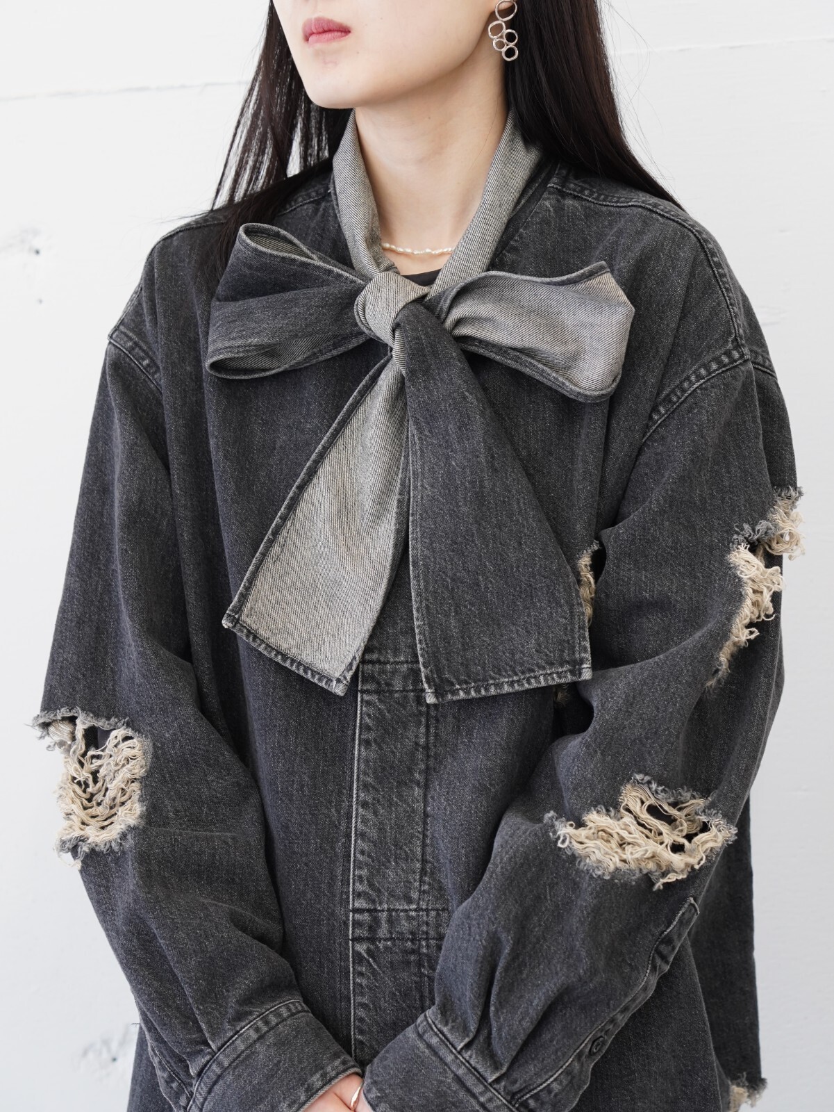 デニムボウタイブラウス - ベルパー レディース & メンズ｜公式通販