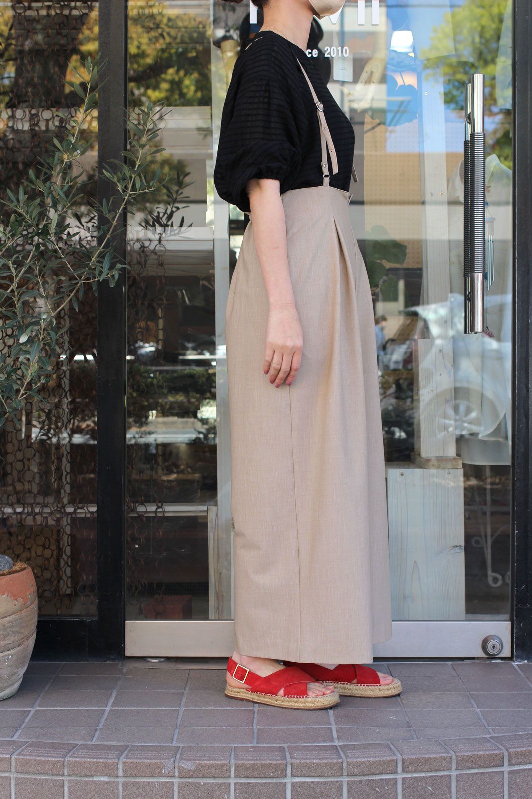 mink chair - リネンブレンドサロペット ベージュ | ravii ONLINE STORE