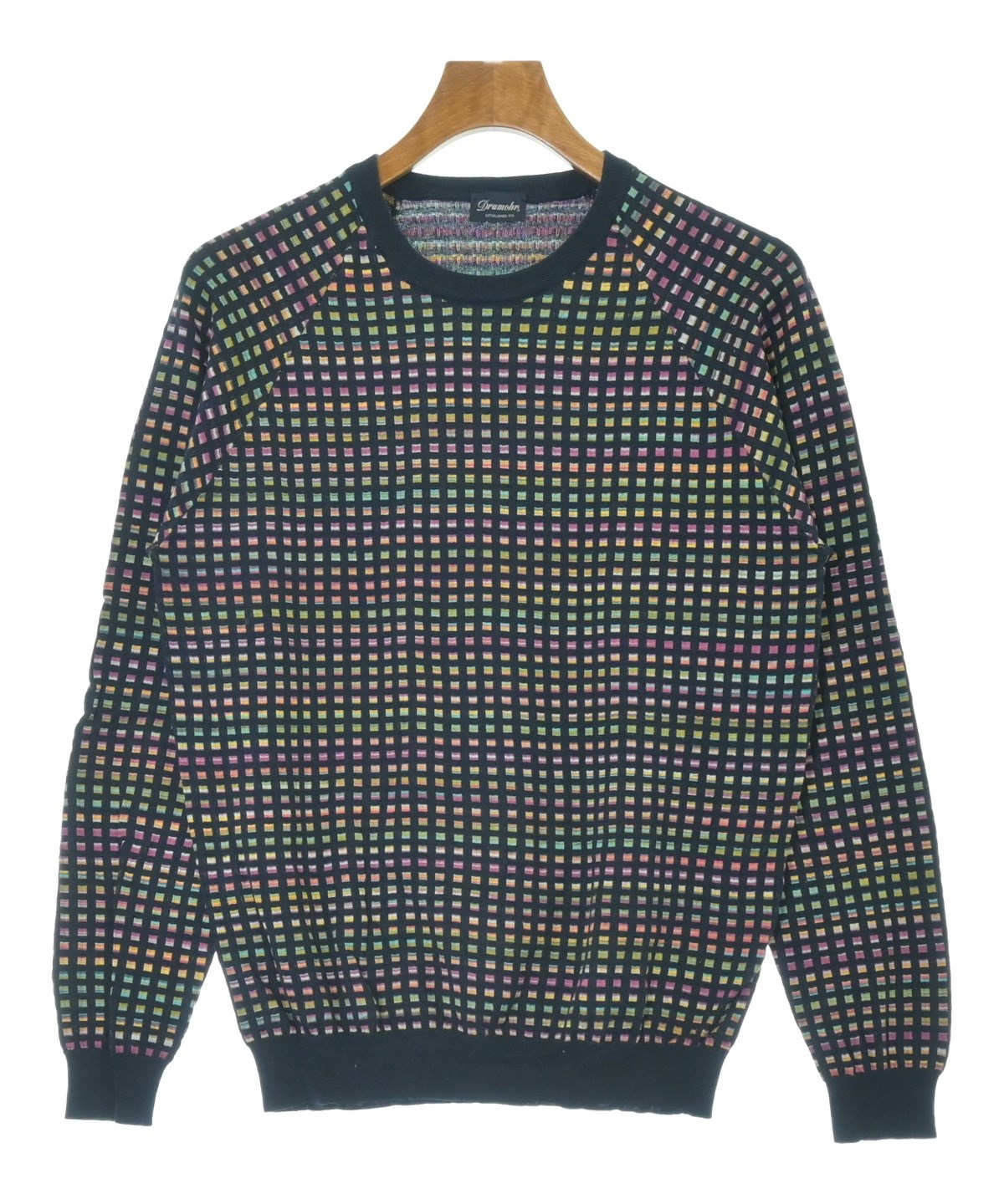 Drumohr（ドルモア）ニット・セーター 紺 サイズ:48(L位) メンズ