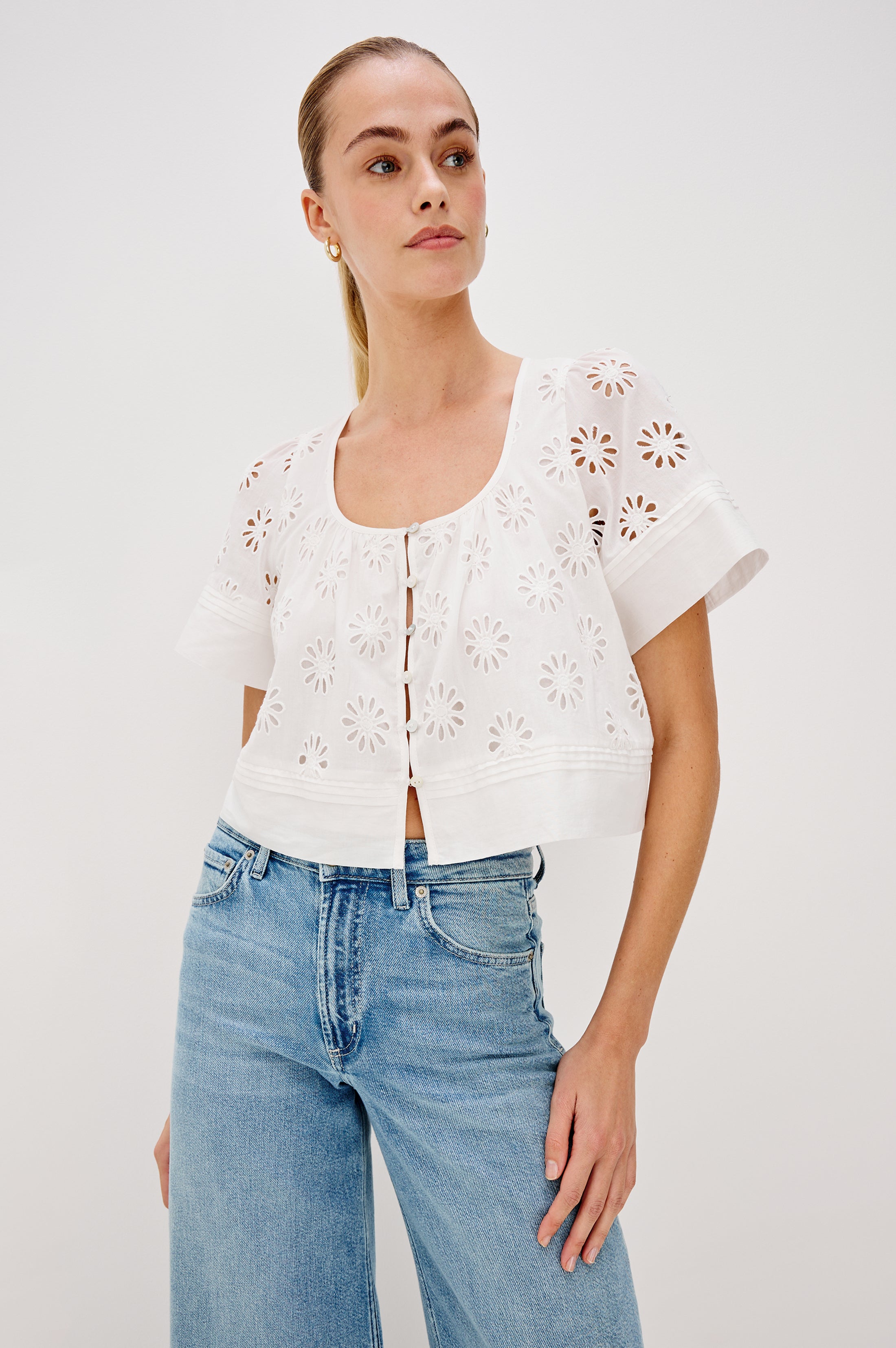 BAMBINA TOP - WHITE – Rails