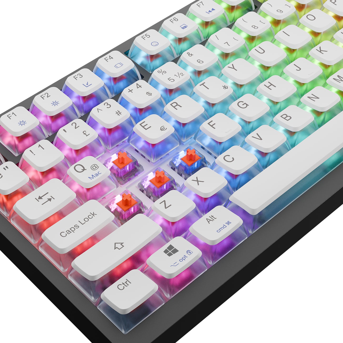 8000 Hz Gateron Manyetik Anahtarlı RGB Gasket Oyuncu Klavyesi