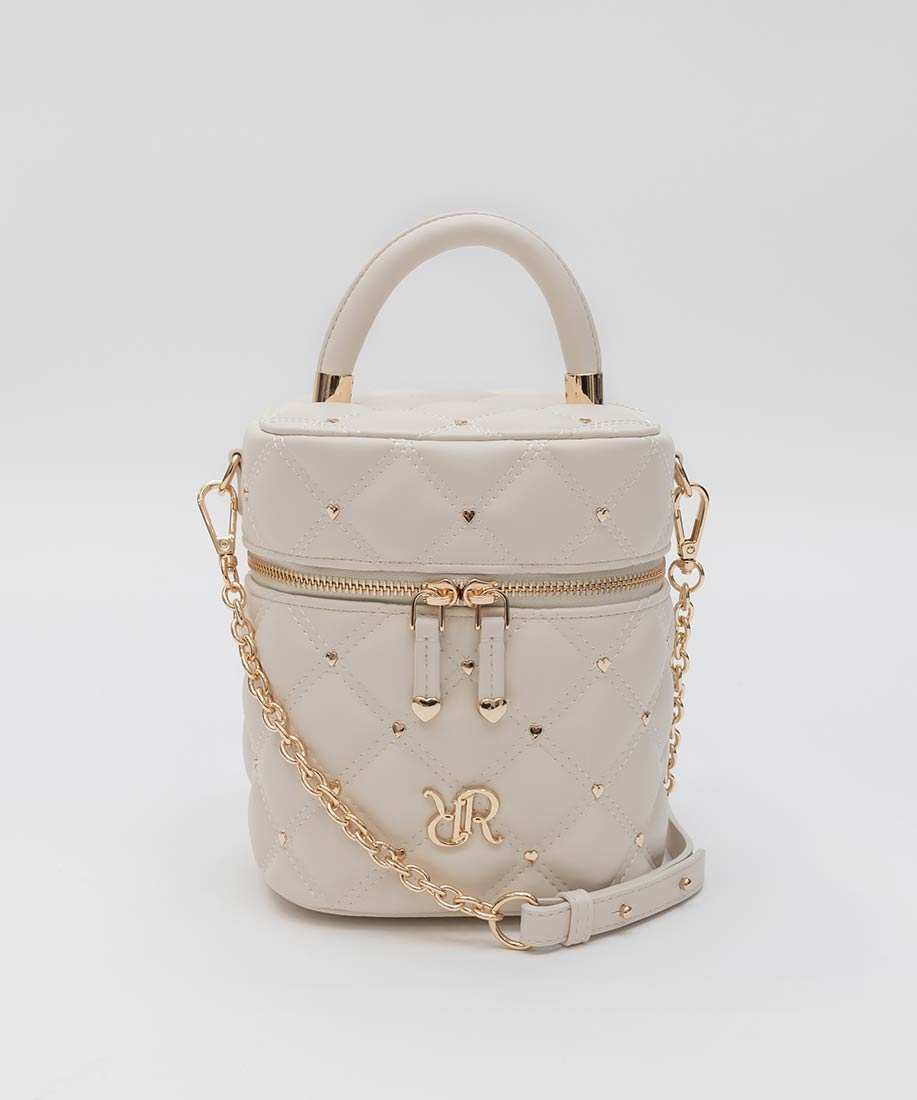 SALE】【HEART COLLECTION】ハートスタッズ2WAYキルティングバニティ