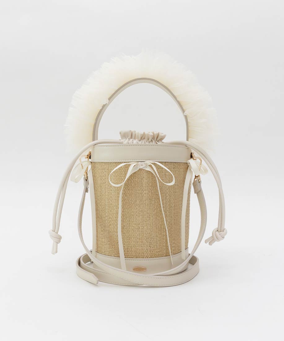 2WAYチュールフリルハンドルカゴバッグRANDA公式サイト