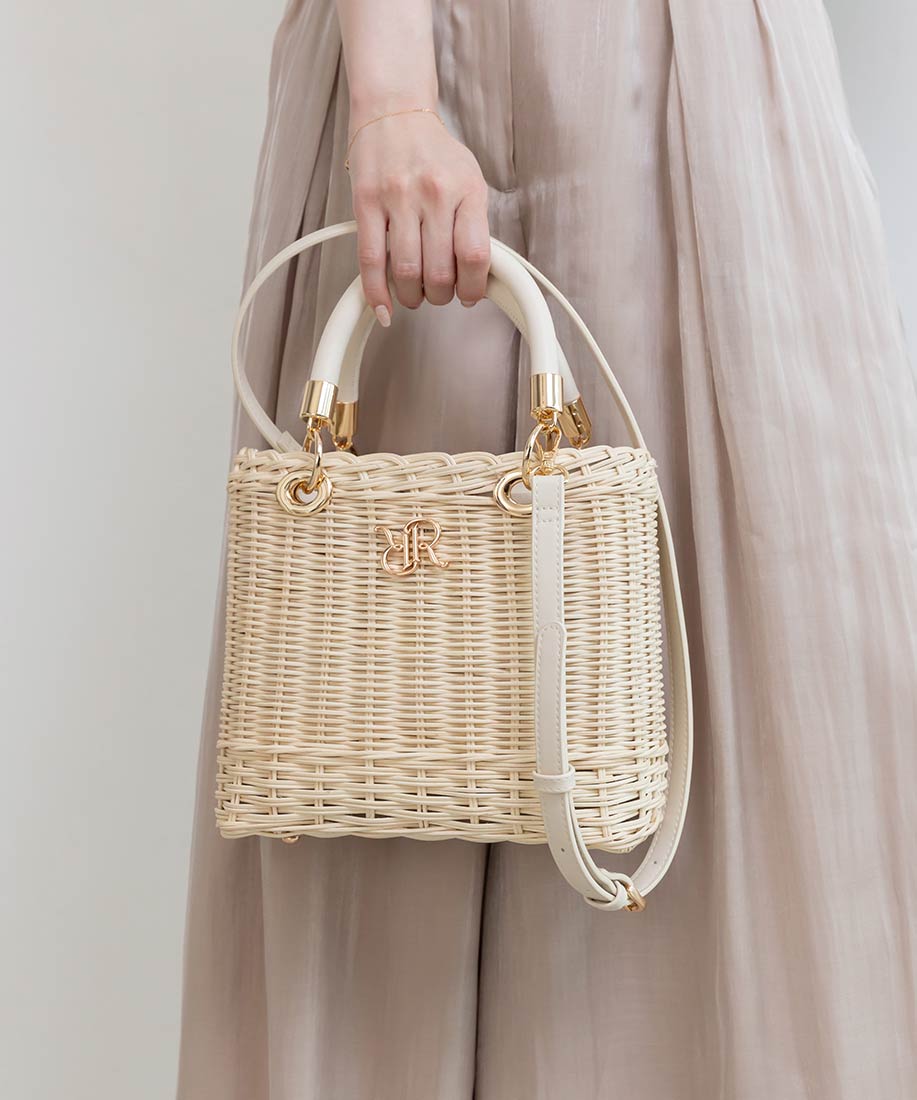 2WAY ラタンスクエアハンドバッグRANDA公式サイト