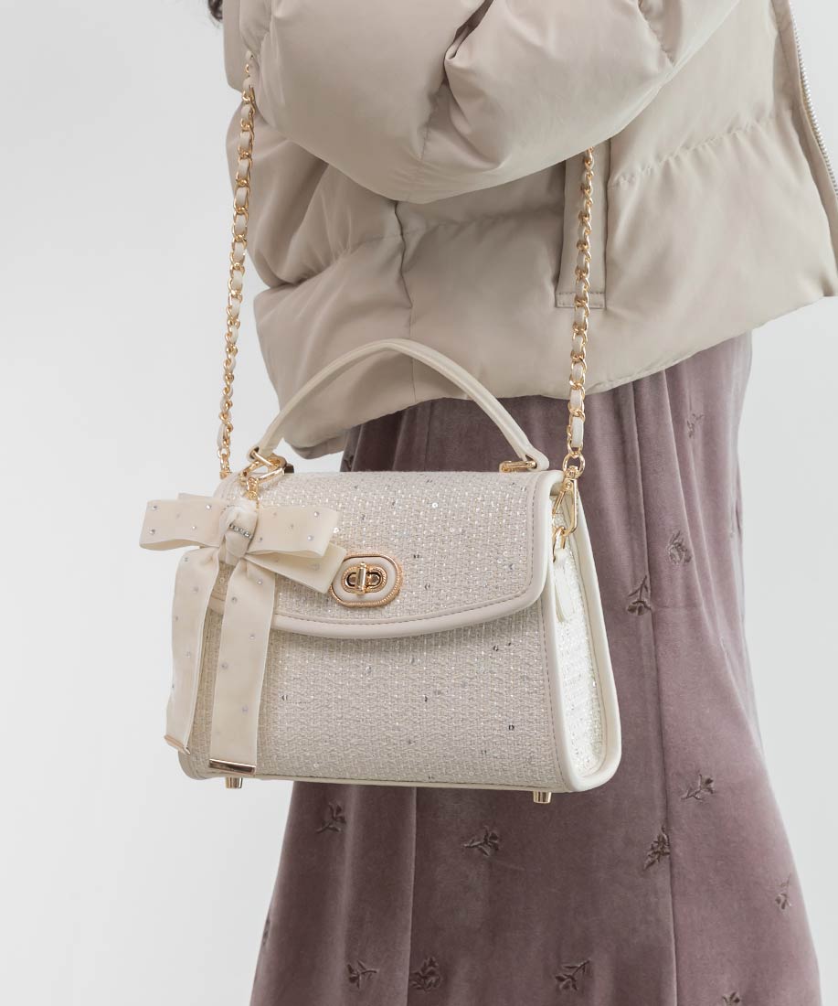 Holiday Collection】2WAY リボンチャームハンドバッグRANDA公式サイト