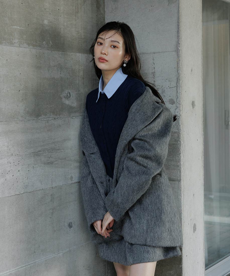 SALE】ウールライクシャギーテーラードジャケットRANDA公式サイト