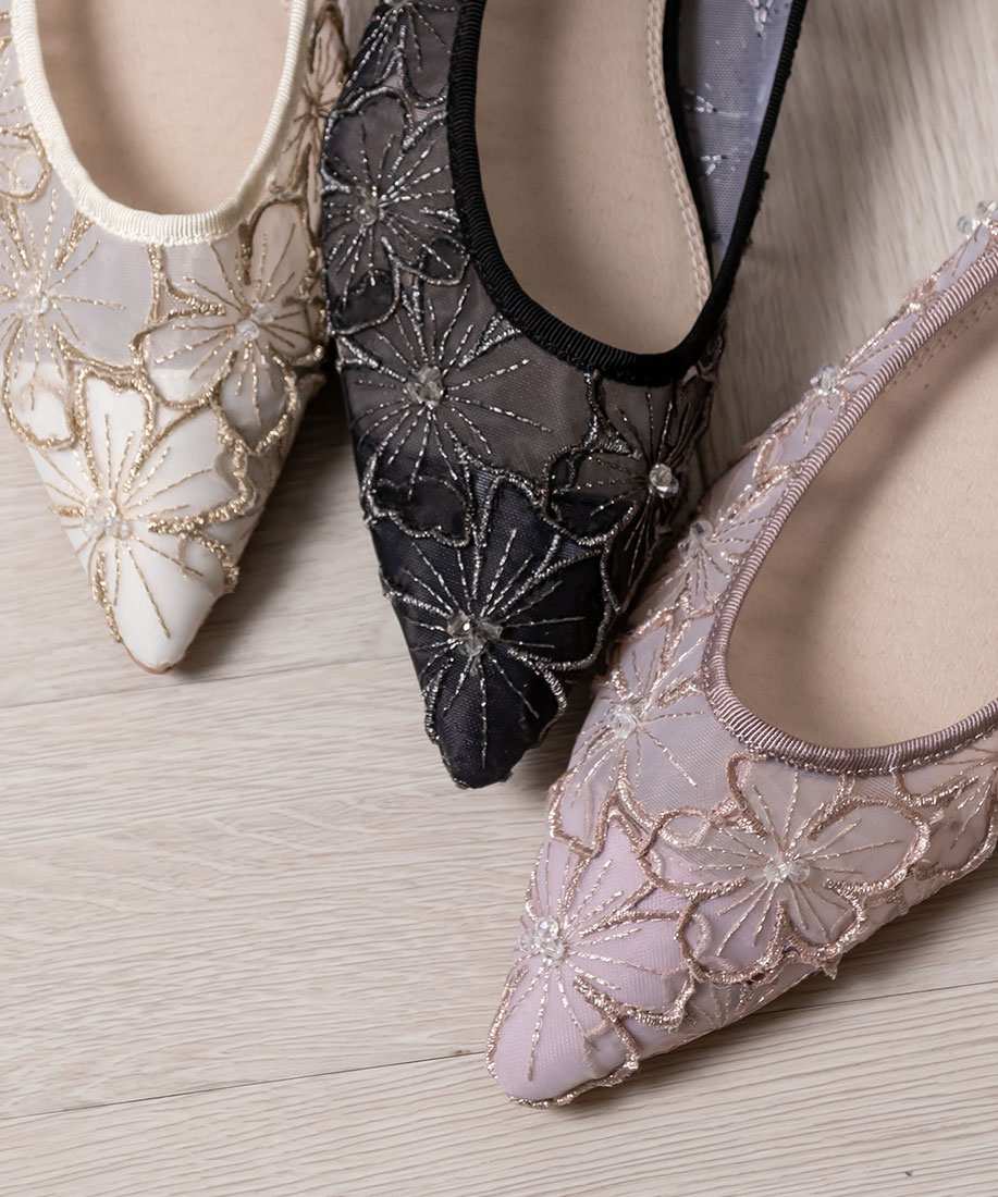 SALE】シアーフラワーフラットパンプスRANDA公式サイト