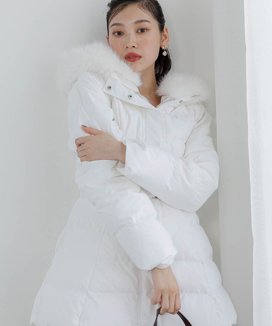 ゴムベルト付きウエストシェイプダウンコートRANDA公式サイト