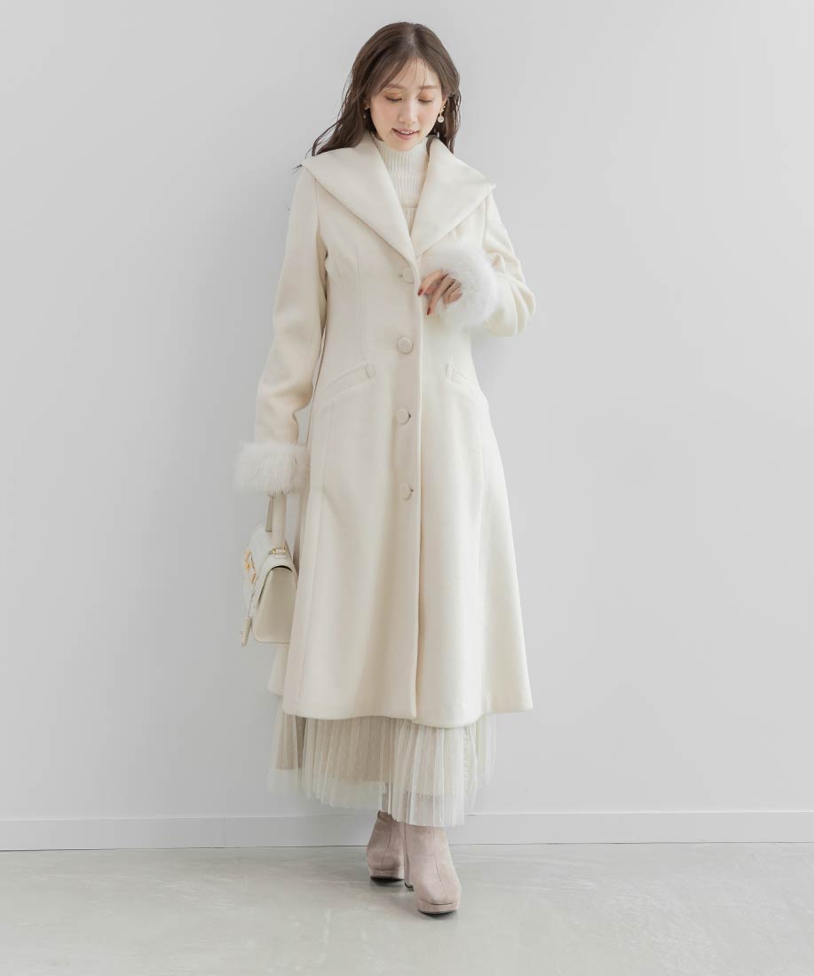 2WAY ショールカラーロングコートRANDA公式サイト