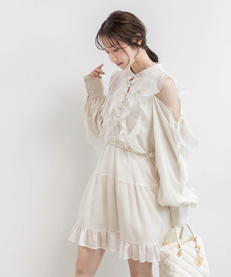 百年の夢ファッション - ③スウェットクリームホワイト×シャイニー