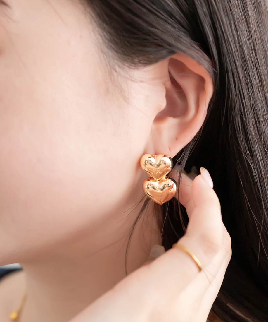 SALE】モノグラムハートアシンメトリーピアスRANDA公式サイト