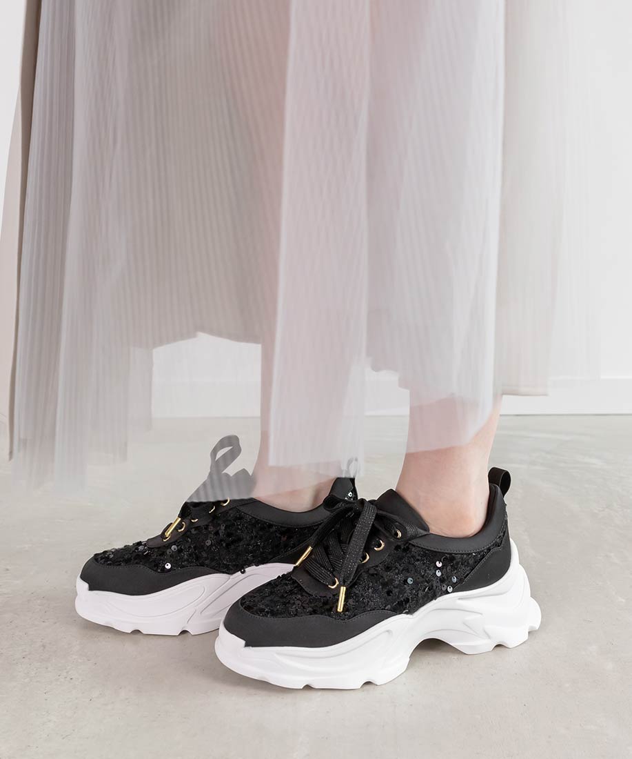 SALE】ツイード×サテン スニーカーRANDA公式サイト