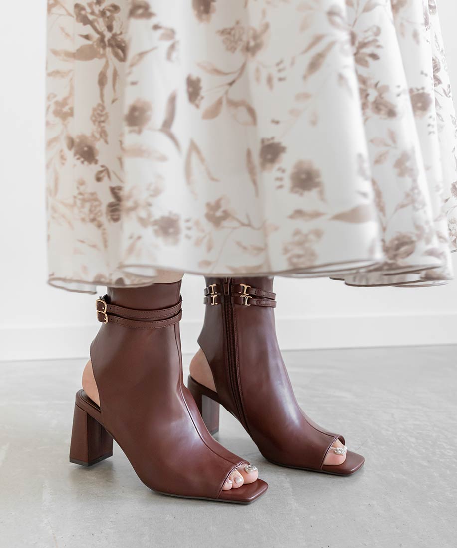 Dsquared2 グリッター レースアップオープントゥブーツ SALE】2WAY