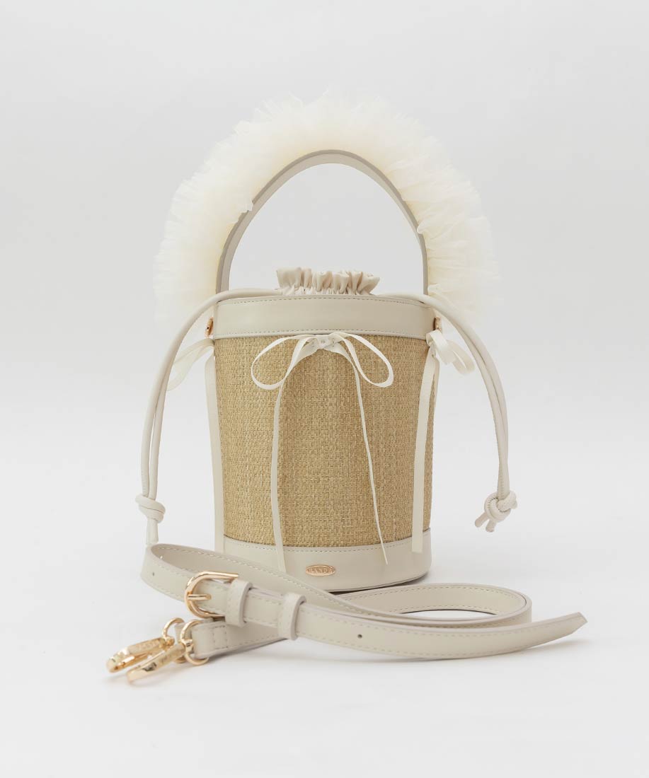 2WAYチュールフリルハンドルカゴバッグRANDA公式サイト