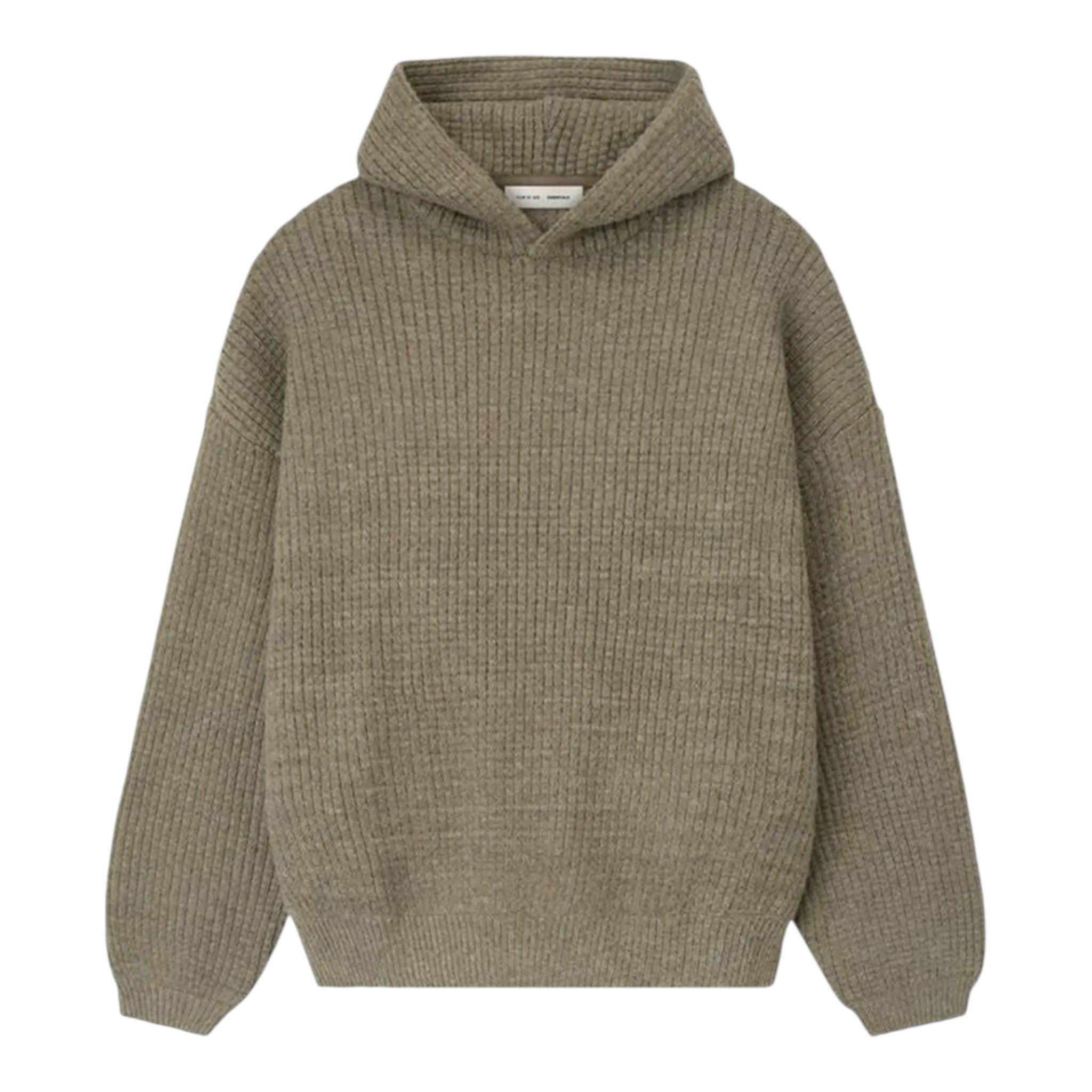 ESSENTIALS]Heavy Waffle 90's Hoodie/Homestead Heather(192HO254362F