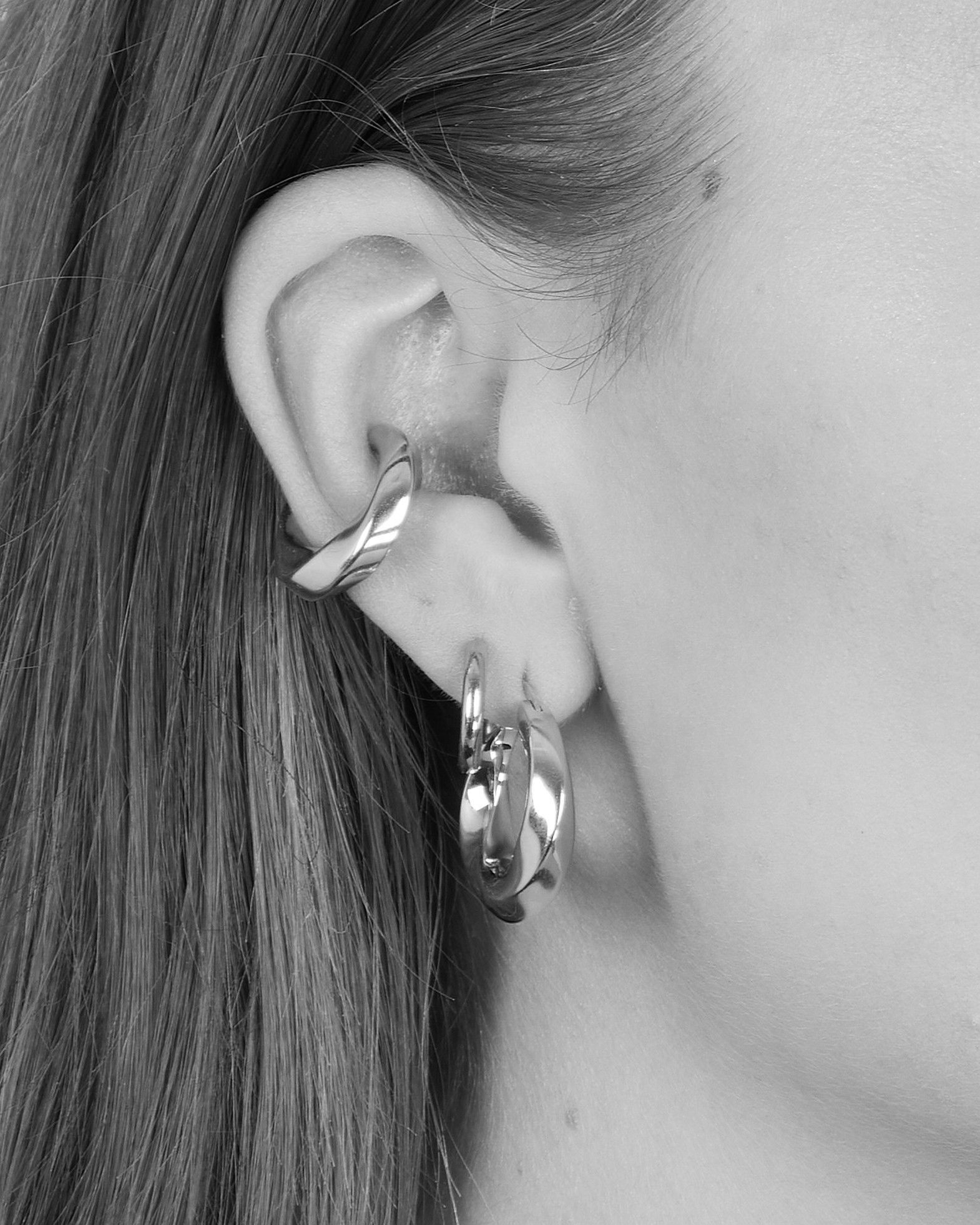 TOMWOOD - Infinity Ear Cuff 【イヤーカフ】 Silver Large | River