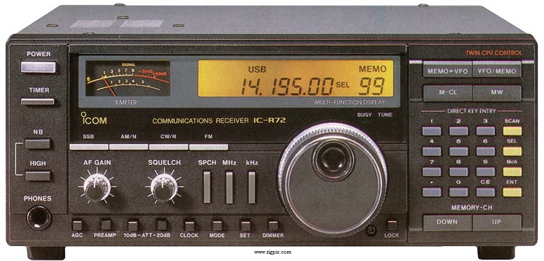 RigPix Database - Icom - IC-R72