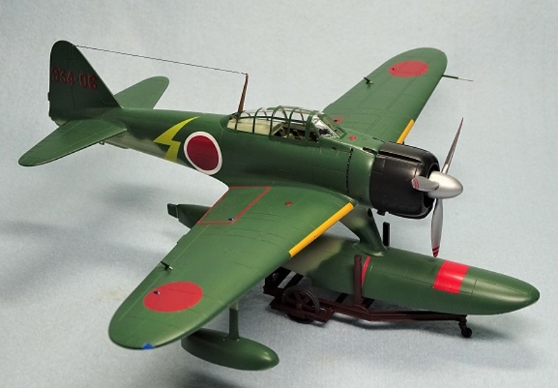 帝国海軍 二式水上戦闘機 (ハセガワ1/48)＞ 飛行機プラモデル製作
