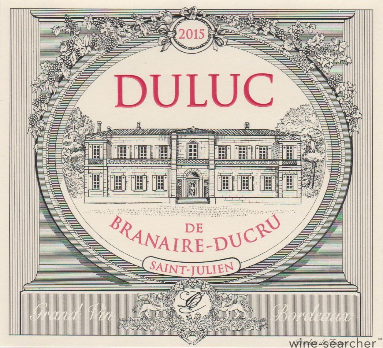 2015 Duluc de Branaire-Ducru, Saint-Julien, France | prices