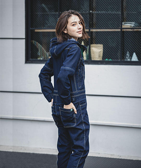 公式]GE-700 これからのアグリウェア フード付き長袖（脱着タイプ