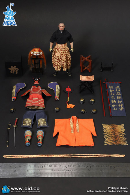 DID】XJ80013 1/12 Palm Hero Japan Samurai Series-Takeda Shingen