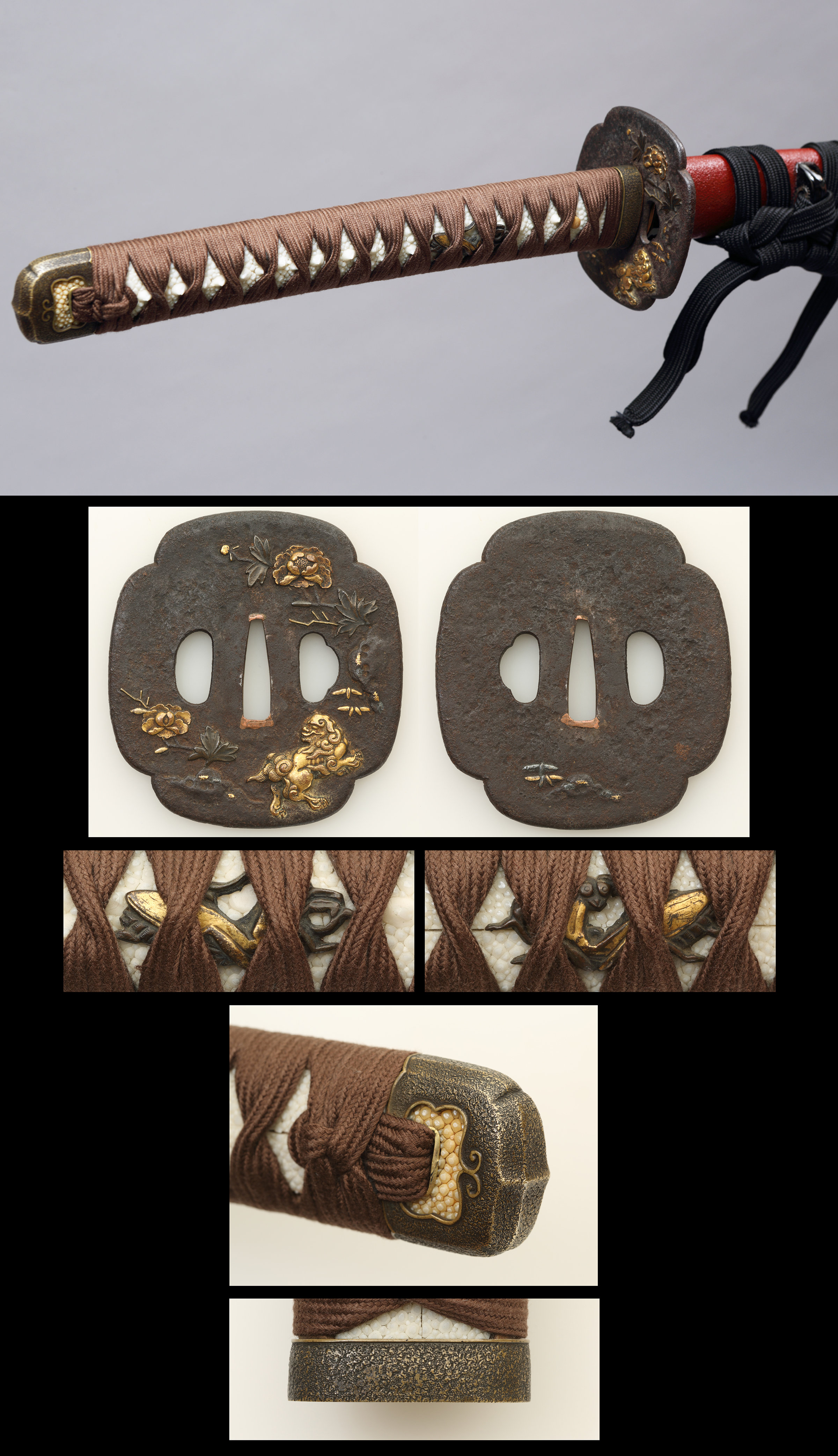 刀剣小町 刀 無銘(小反り) 白鞘入 拵付き (Katana, Mumei attrbuted to