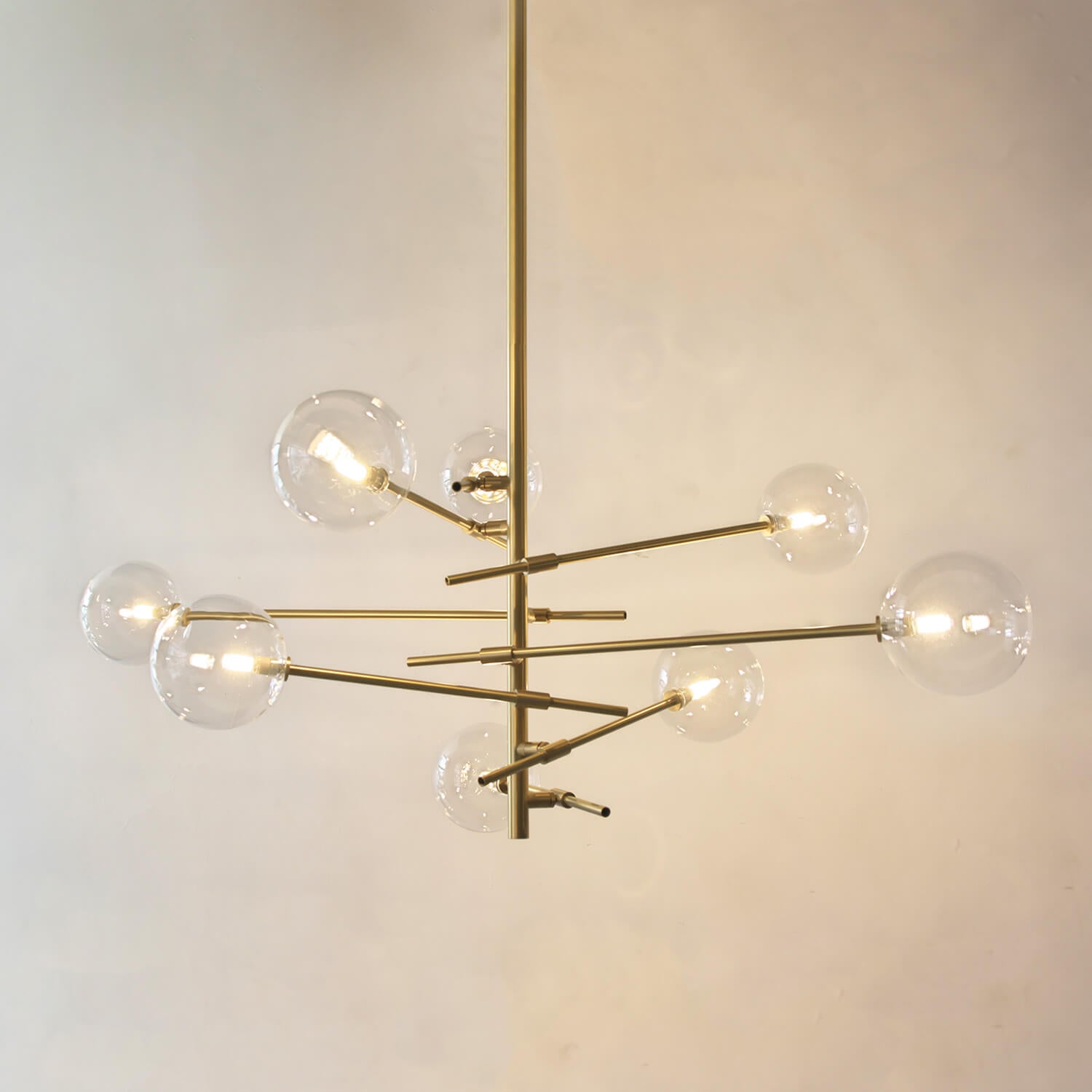 可動するアームがエレガントなペンダントライト - Pm-06 (8灯